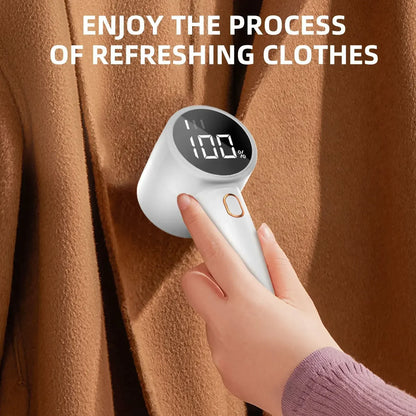 New Household Electric Lint Remover 3 Gears Adjustable Wireless LED Digital Display Hairball Trimmer Portable Sweater Epilator