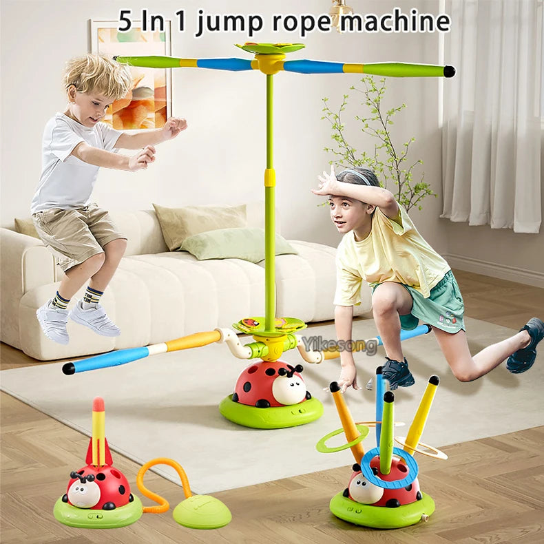 4 Styles Ladybug Sport Entertainment Baseball Toy Game Rope Skipping Machine Ferrule Jump Rocket Launcher Outdoor Play For Boy