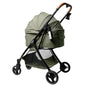 Breathable Large Space Pet Stroller One-Click Foldable Detachable Hand Cart For Dogs Cats Outdoor Travel