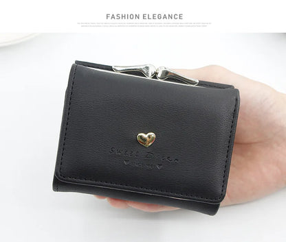 New Mini Short Women Wallets High Quality Coin Pocket Luxury Female Purses Card Holder Photo Holder Cute Wallet For Girls