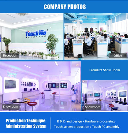 TouchWo 15.6 21.5 23.8 Inch Wall Mount Touch Screen AIO Computer Touchscreen Self Service Checkout Ordering Ticket Payment Kiosk