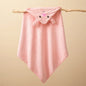 Toddler Bathrobe Infant Bath Towel Boy Girl Blankets Swaddle With Hood Cartoon Coral Fleece Towel Blanket Newborn Kids Bedding