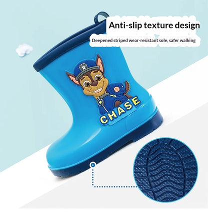 Genuine PAW patrol Rain boots Mars Skye Rubble Chase, Colorful Options Durable Footwear for Toddlers in Wet Condition