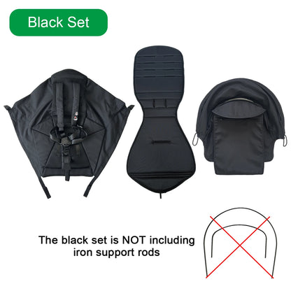 MomTan Stroller Accessories Replacement Set Extended Canopy & Seat Cushion & Seat Base For Babyzen YOYO Series & Stokke YOYO3
