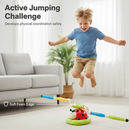 Musical Jump Sports Toys Toss Multifunction Ring Game Toy and Rocket Launcher for Kids Fitness Training Outdoor Game Gifts