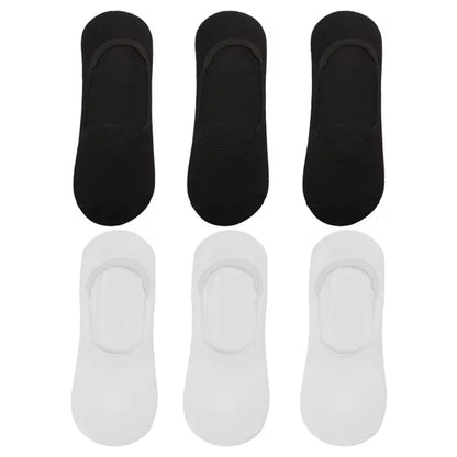 6 Pairs/Lot Men's Bamboo Breathable Invisible Socks Low Cut Casual Cotton Boat Non-Slip No Show High Quality Sock