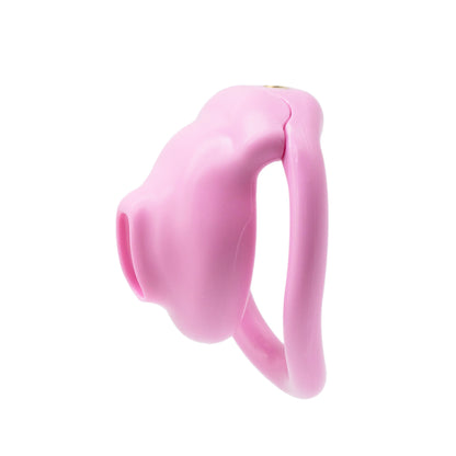 Men's Small Lid Chastity Lock, Fake Girl CB Chastity Device, Embedded Lock Core, Invisible Lock Seat, Lightweight Chastity Lock