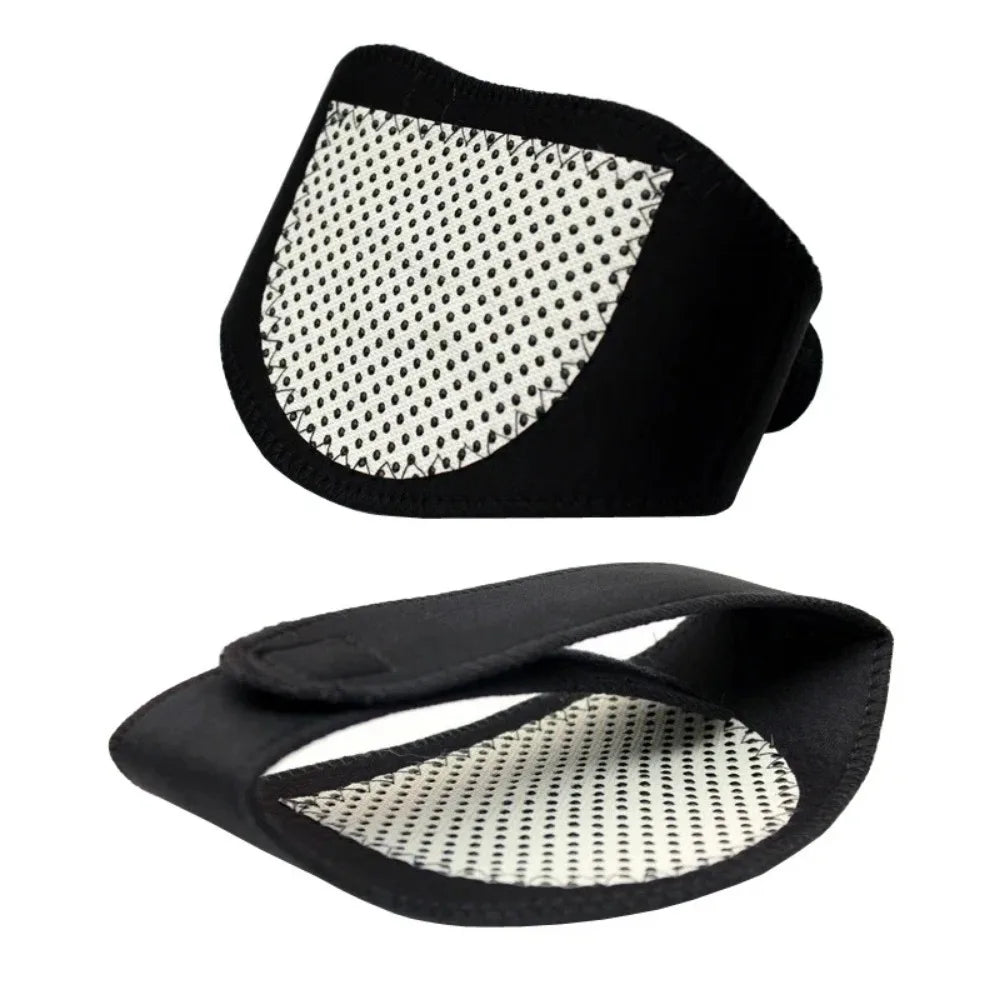 Self-heating neck brace equipped with magnetic neck massage function, providing relaxation without additional equipment