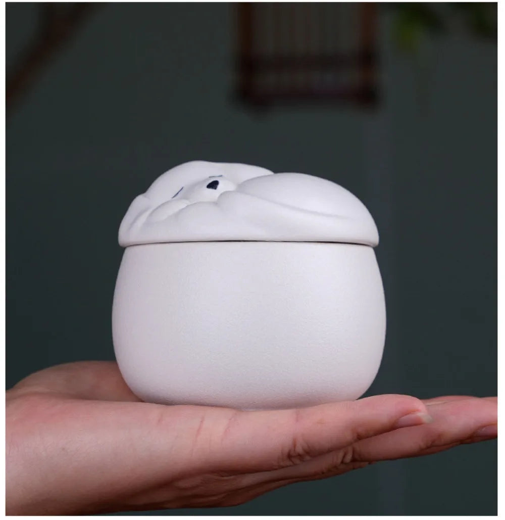 Ceramic Urn Dog Hair and Teeth Storage Pets Memorials Urn for Dogs Ashes Sealed and Moisture-proof Pet Souvenir Products