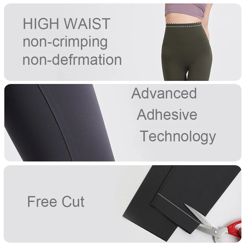 BIVIGAOS High-Quality Summer Sunscreen Shark Leggings Women Ultra-Thin High Elastic Nude Feeling Seamless Sport Fitness Leggings