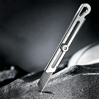 6 in 1 Stainless Steel Utility Knife with Thickened Metal Knife Holder Multifunctional Wallpaper Multifunctional Utility Knife