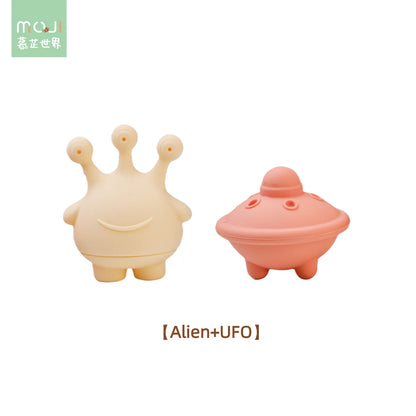 Baby Bath Toys Animal Silicone Cartoon Astronauts Play With Water Toys No BPA Swim Bathroom Baby Silicone Sprinkler Bathtub Toy