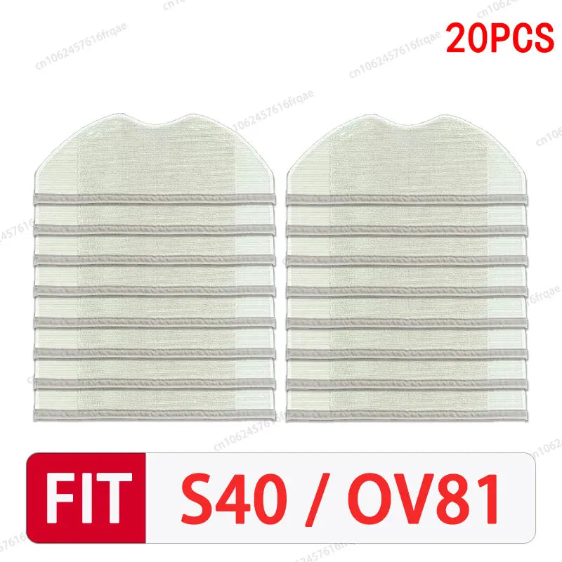 For Xiaomi S40 / OV81 Robot vacuum cleaner Accessories Main Side Brush Mop Cloth Hepa Filter Dust Bag Replacement Spare Parts