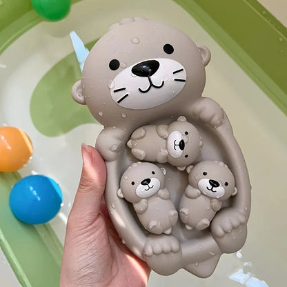 Children's Bathroom Floating Animal Otter Sealed Floating Water Toy Baby Bath Toys Swimming Pool Toy Comfort Toy Baby Bath Duck