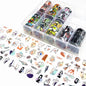 10 Patterns New Metal Nail Foils for Transfer Paper Stickers Floral Chameleon Nails Wraps DIY Water Marble Nail Art Decorations