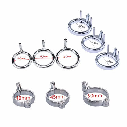 Cock Cage Ring Part Penis Lock Ring Male Chastity Device Part Ring CB6000 3 sizes for choice Drop Shipping