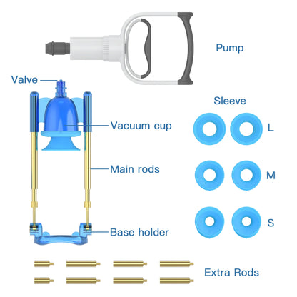 NewSizeDoctor V3.0 Male Penis Enlargement Training enhanced suction Vacuum Cup with Adjustable metal Holder and Soft Material