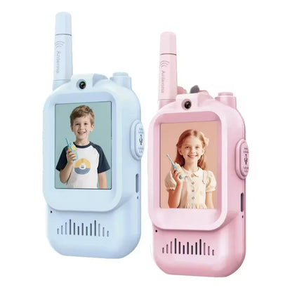 Video Walkie Talkies for Kids 2 Pack Rechargeable Toddler Toys  for Indoor Camping Travel  Birthday Gfits for Kids Ages 3-12