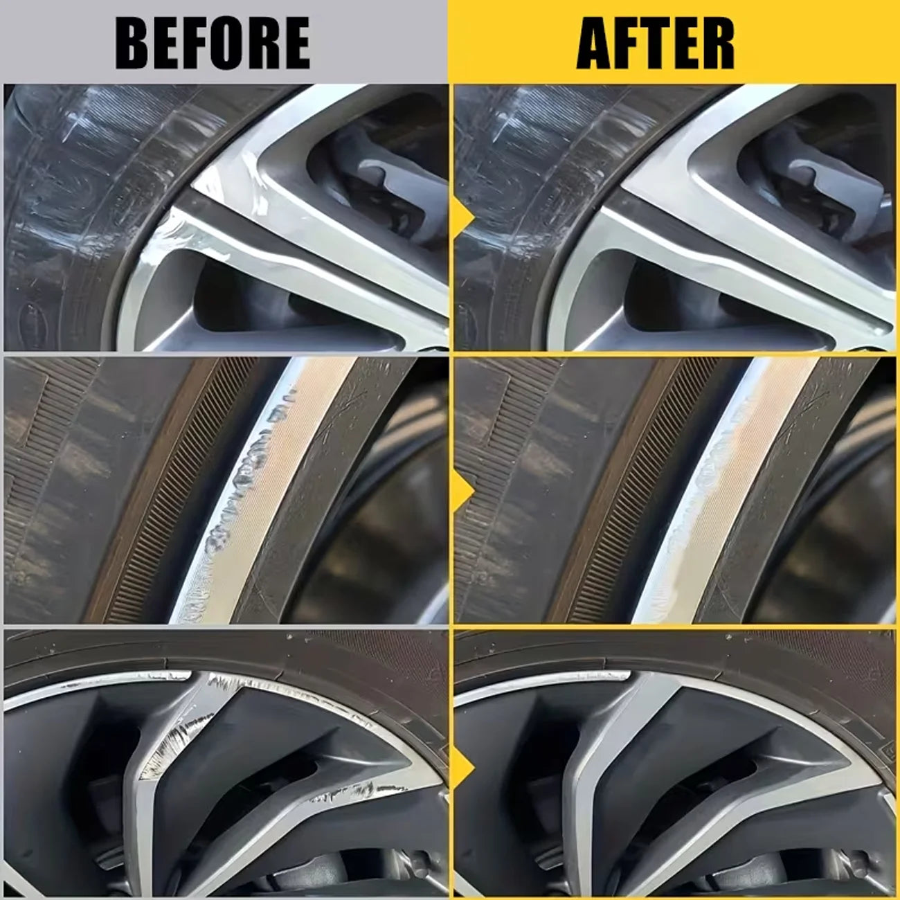 FARIENNE Silver Car Rim Touch Up Paint Pen Quick Repair For Wheel Scratches Chipped Paint And Metal Surface Blemishes