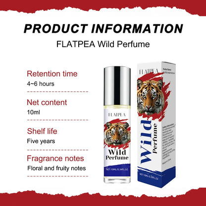 10ML Wild Men's Perfume Fresh Woody Fragrance Eau De Toilette  Dating Fragrance Travel-Size Perfumes Portable Rollerball Oil