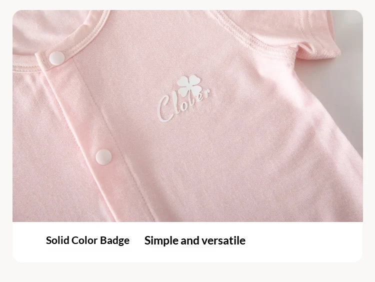 Baby Summer Short Sleeve Thin Air Conditioning Suit Breathable Cool Sensation Lightweight Jumpsuit for Crawling Infants