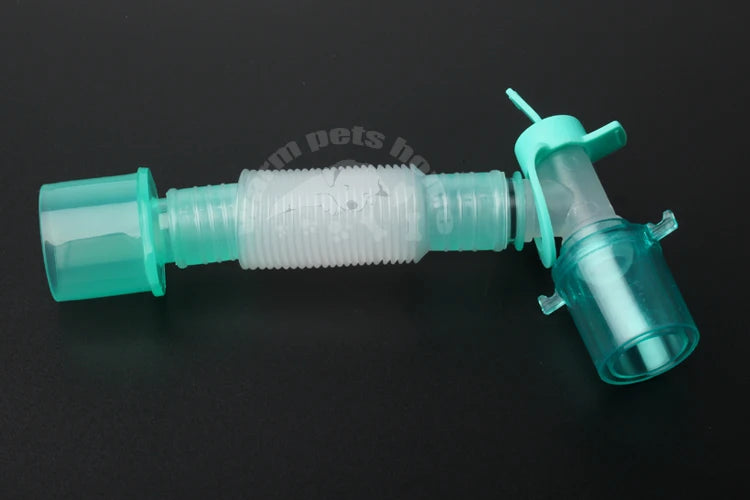 Catheter Mount Extension Tube Double Swivel Elbow Use Anesthesia Breathing Circuit with Gas Sampling Port