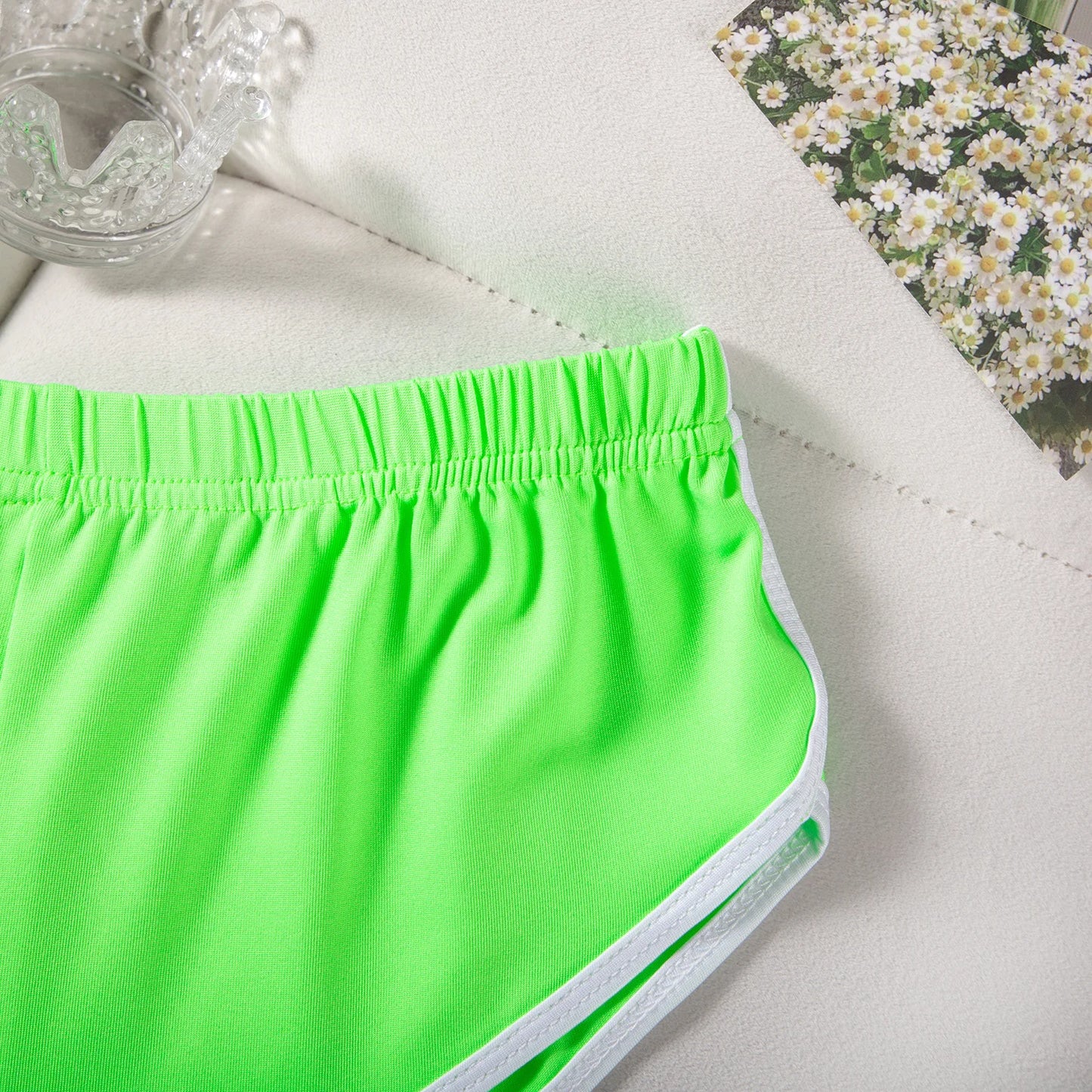 Sexy Running Elastic Sport Shorts Men's Summer Shorts Hot Pants Bar Nine Points Slim Fit Cotton Milk Silk Men's Fashion