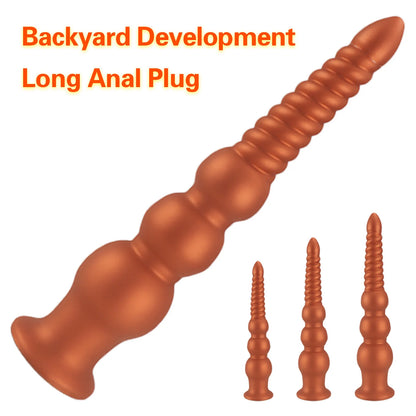 Long Anal Beads Ball Butt Plug Big Buttplug Prosate Massager Dildo Dilator Female Masturbator Adult Sexy Toys For Men Women Gay