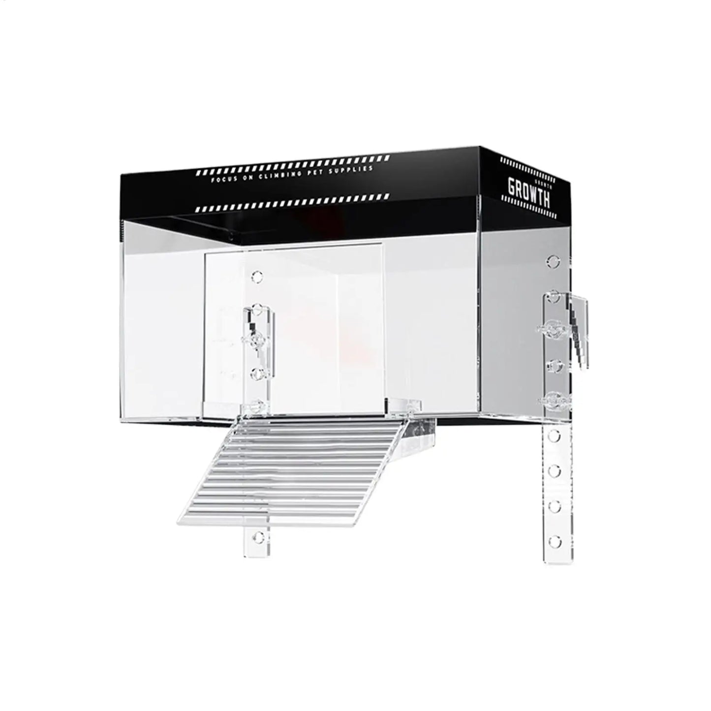 Over Tank Turtle Basking Land Pet Turtle Tank Basking Dock with Lid Reptile Resting Land Aquatic Turtle Basking Platform