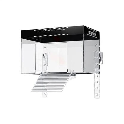 Over Tank Turtle Basking Land Pet Turtle Tank Basking Dock with Lid Reptile Resting Land Aquatic Turtle Basking Platform