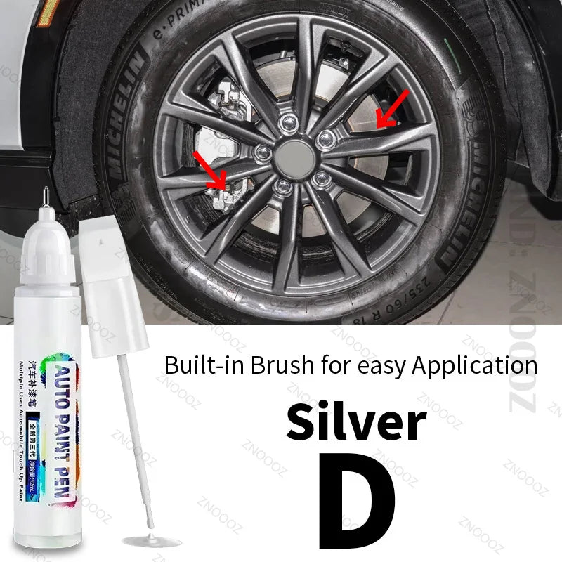 For HONDA CR-V Touch Up Paint Wheel Repair Kit Quick And Easy Wheel Scratch Repair Rim Paint For Car Wheel Repair Silver Black