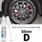 For HONDA CR-V Touch Up Paint Wheel Repair Kit Quick And Easy Wheel Scratch Repair Rim Paint For Car Wheel Repair Silver Black