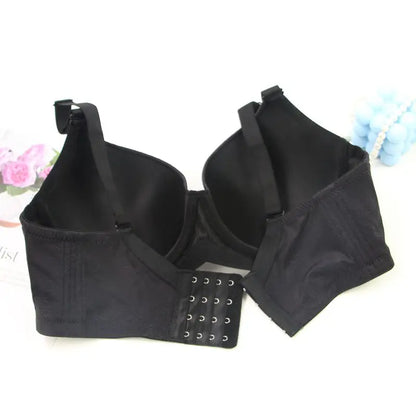 DaiNaFang Sexy Bras For Women Push Up Breathable Adjustable Bow Control Underarm Fat CDE Full Cup Underwear Plus Size Lingerie