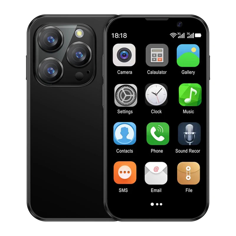 SERVO 16SE Mini Android Smartphone Dual SIM Standby 16GB ROM Play Store Wifi GPS Face Unlock 3G WCDMA 3.0" Small Smart Cellphone