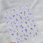Colorful Bagful Jellyfish Bubbles Swimming Rings Rainbow Stars Ocean Starfish Self Adhesive 5D Nail Art Sticker Manicure Decal