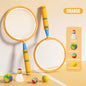 Badminton and Tennis Racket Kid 4in1 Sports Toy Hand Eye Coordination Gifts for Reflex Training Beginners Outdoors Beach