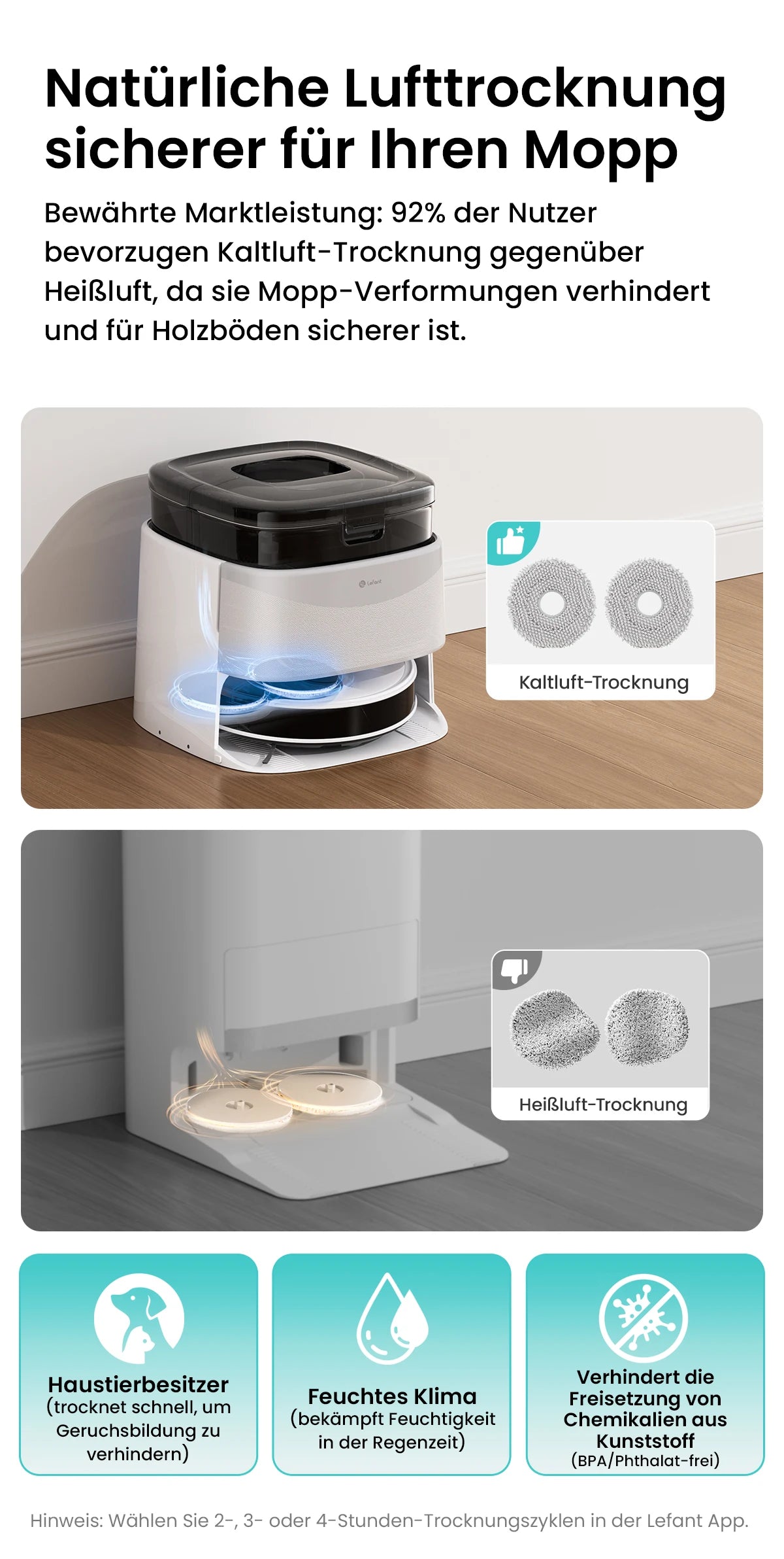 LEFANT M3L Robot dust vacuum cleaner all-in-one charging station 12000 Pa suction 220 min battery life DToF navigation Double R