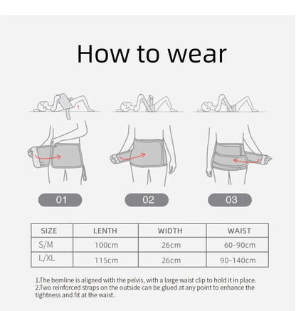 Sunveno Postpartum Belly Band Girdle for Postnatal Adjustable Belly Wrap C-section Recovery Binder Abdominal Support 