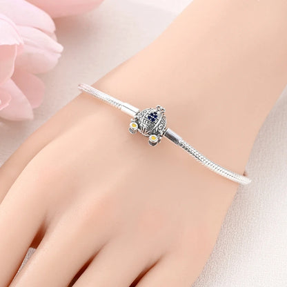 Original 925 Sterling Silver Bracelets 17-20CM Love Heart Flowers Butterfly Charms Beads Bracelet For Women Fashion Jewelry Gift