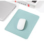 Simple Solid Color PU Leather Mouse Mat Anti Slip Waterproof Mouse Pad School Family Supplies Desk Set For Laptops PC Computer