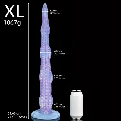 FAAK 65cm Long Butt Plug With Suction Cup S M L XL XXL Fantasy Octopus Leg Dildo Anal Beads 5 Sizes Sex Toys For Women Man