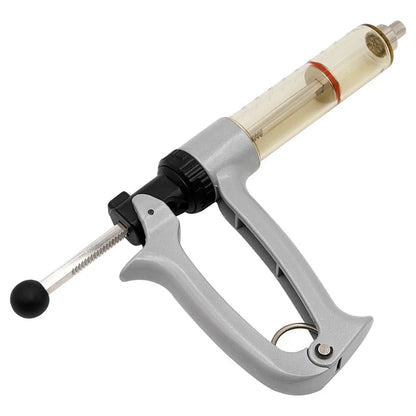 25/50ml Semi-Automatic Veterinary Continuous Syringe Animal Injection Adjustable Vaccine Syringe for Livestock Cattle Sheep