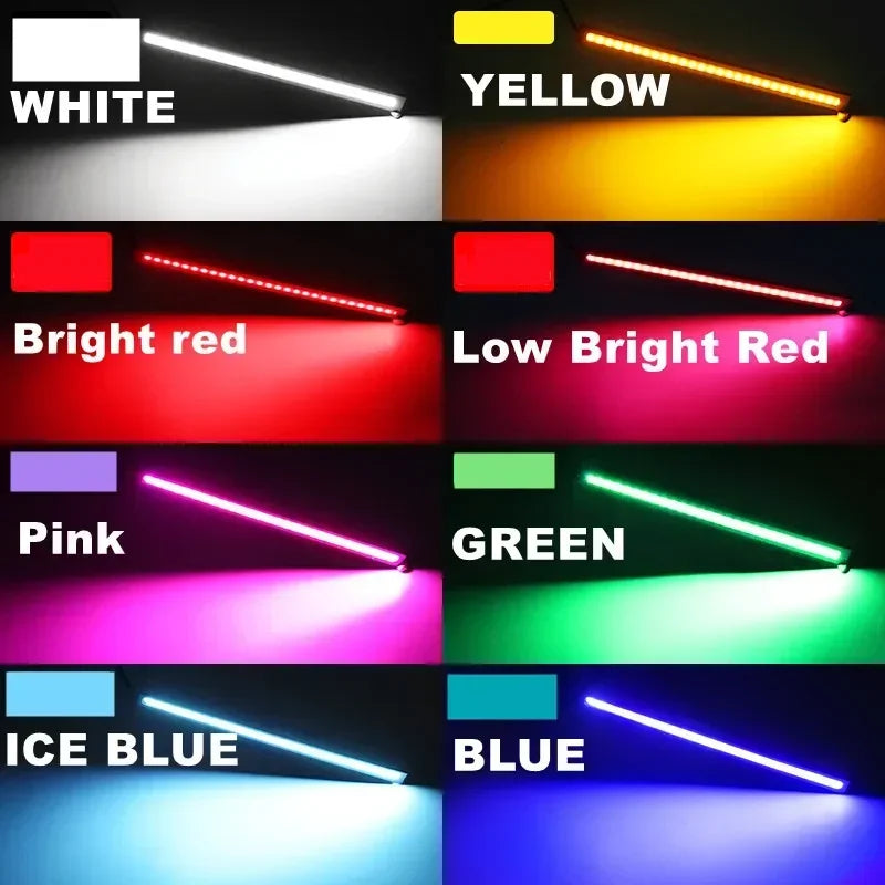 LED COB daytime running lights 17cm waterproof car lighting car interior design 12V 6500K high brightness strip lights