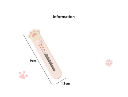 Mr.Paper Mini Portable Cat's Paw Tool Knife Cute Creative Exquisite Handbook Decoration Paper Cutting Stationery Supplies