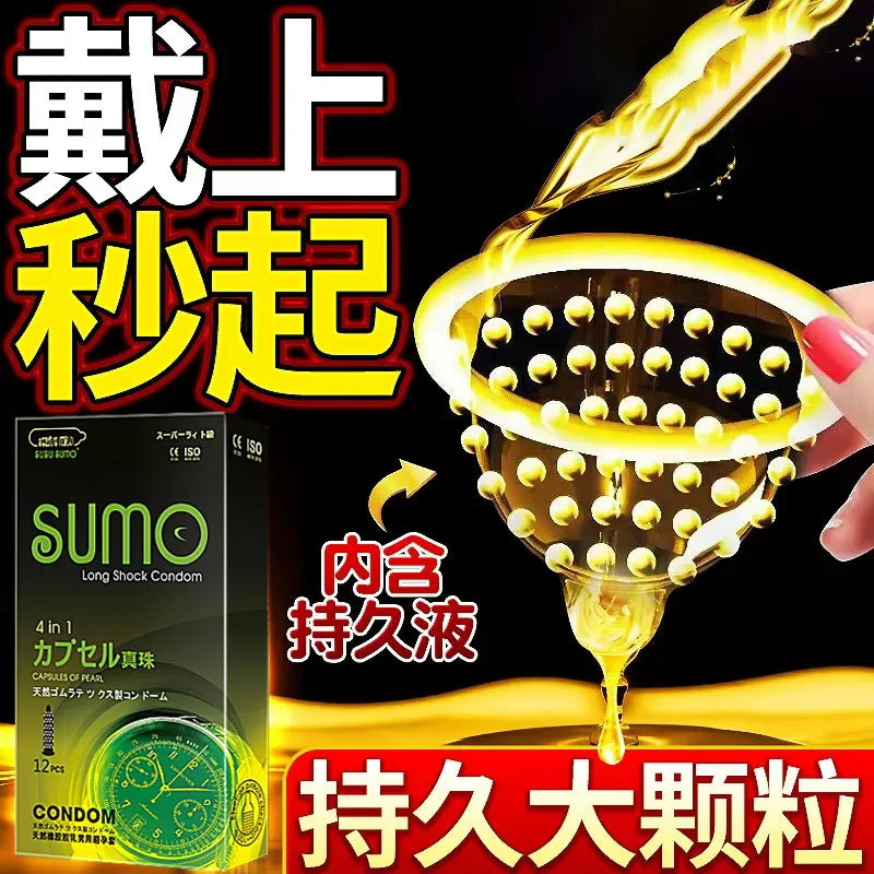 10pcs Lasting Plus Condom Sex Toys For Adult Men Delayed Ejaculation Penis Sleeves Ultra Thin Rubber Condoms Hotel Sex Products