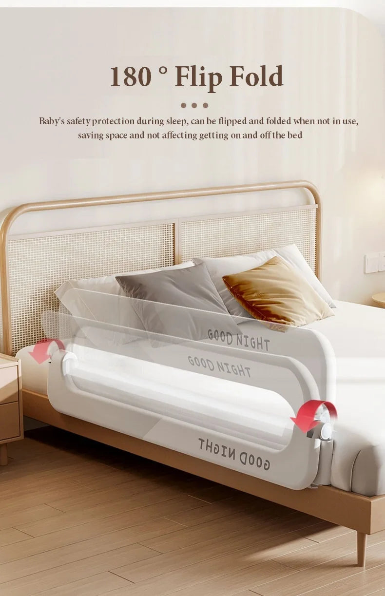 Baby Bed Rail Guardrail Safety Barrier Sleeping Prevent Falling Railings for Babies Crib Toddler Side Protective