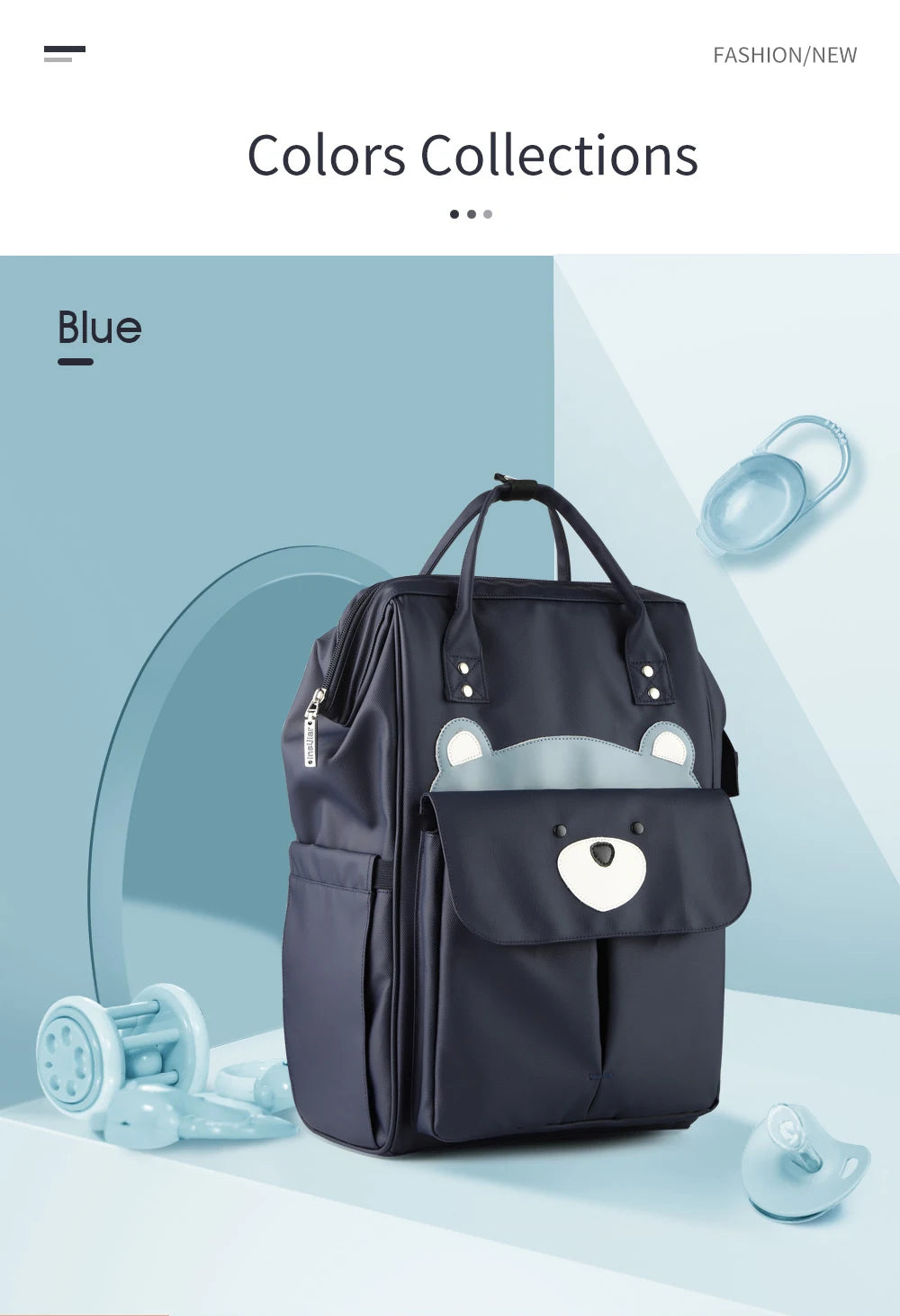 Waterproof Mummy Diaper Backpack Cartoon Design Mother Maternity Nappy Travel Bag Large Capacity Baby Care Nursing Stroller Bags