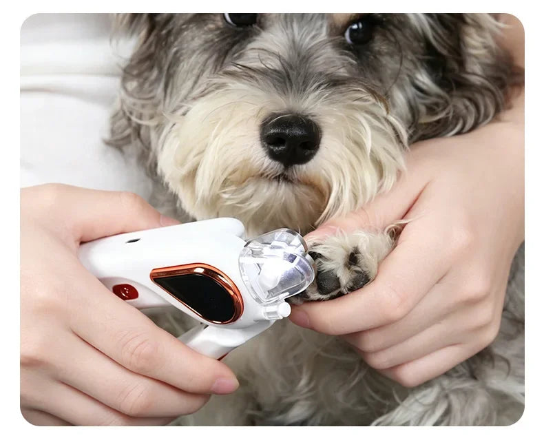 Electric Pet Nail Grinder Low Noise Rechargeable Pet Nail Trimmer Painless Paws Grooming Smoother Nail File Clipper