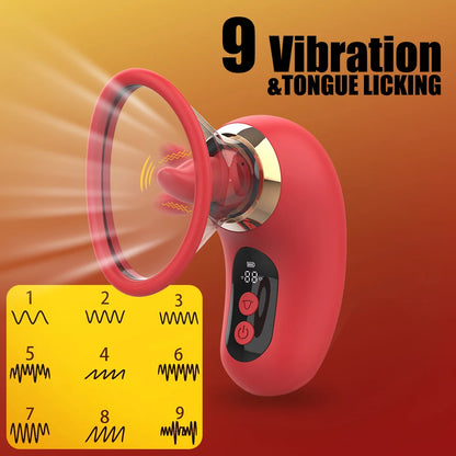 APP Control Clitoral Sucker Vibrator Tongue Licking Nipple Vagina Massager Clit Stimulator Female Masturbation Sex Toy for Women