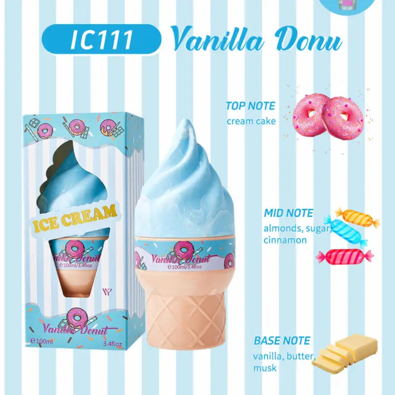 Hign-end Ice Cream Sweet Women Perfume Lasting Fresh Vitality Floral Fruity Fragrance Eau De Toilette Charming Fragrance Spray